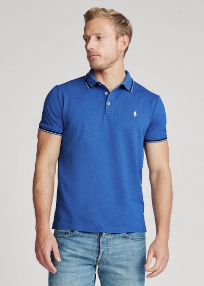 Men's Polo Ralph Lauren Custom Slim Stretch Mesh Polos | 150374UGL